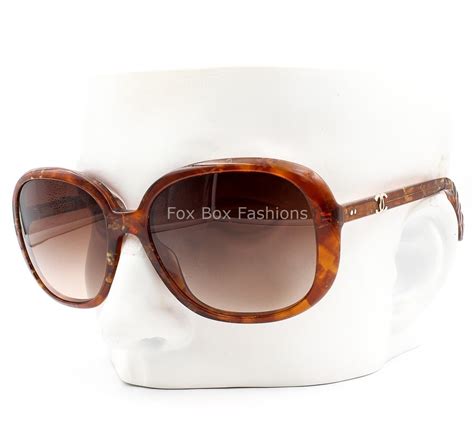 Buy Chanel Brown Interlocking CC 5244 Oversized Sunglasses 